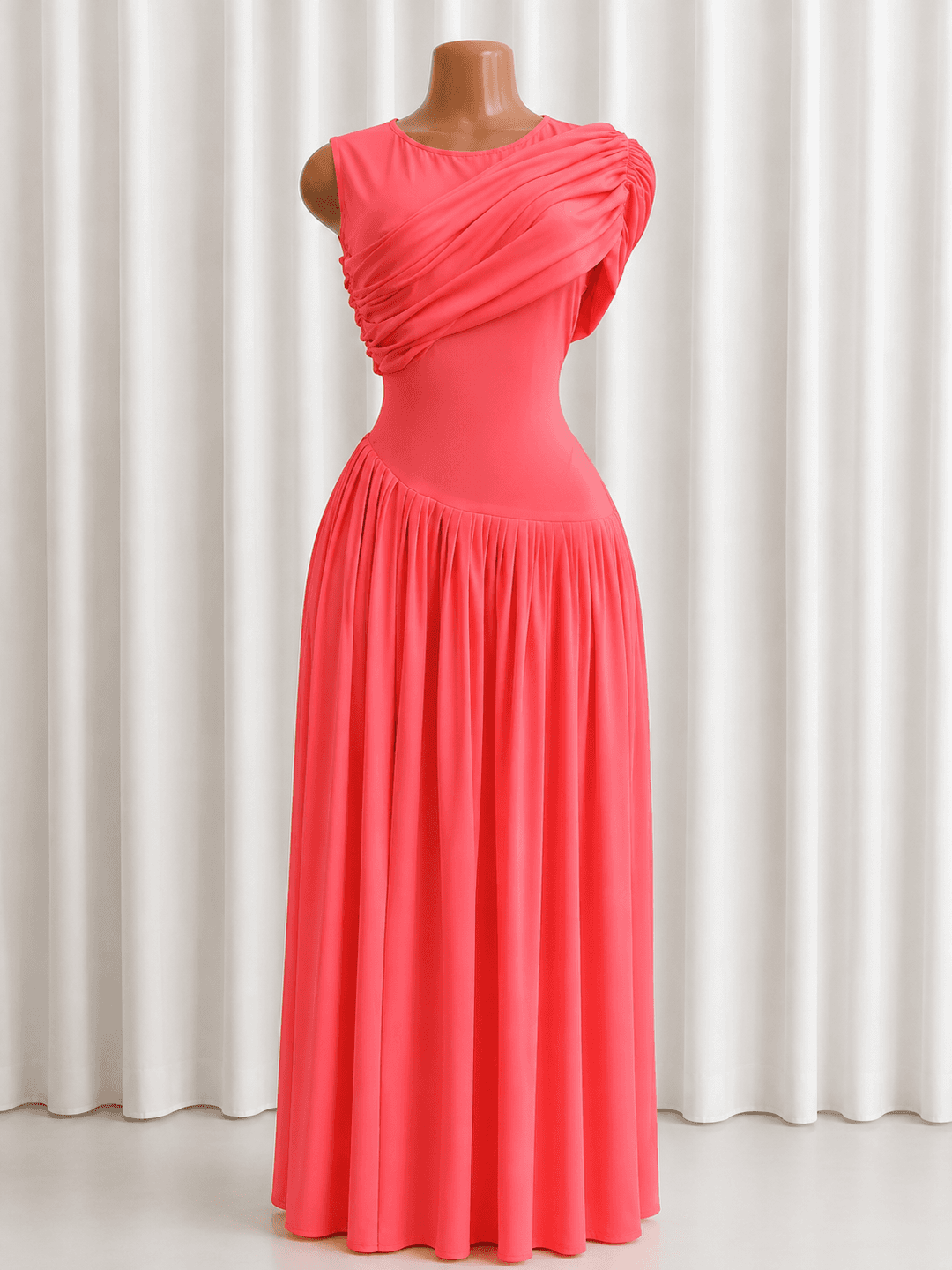 Rose draped gown 