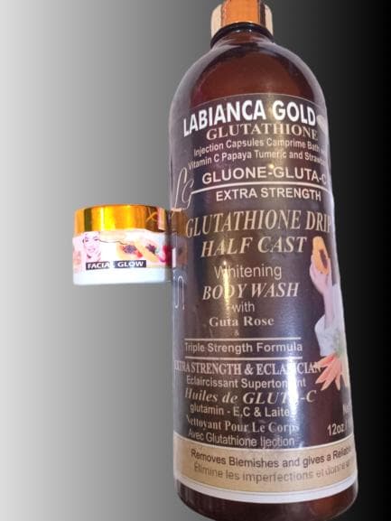 Whitening body wash with gluta rose