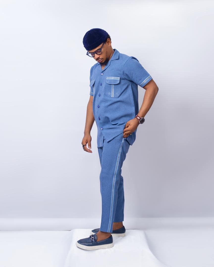 Safari Two Piece Set - Light Blue