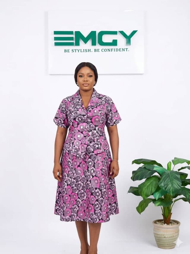 Ankara floral confidence two piece