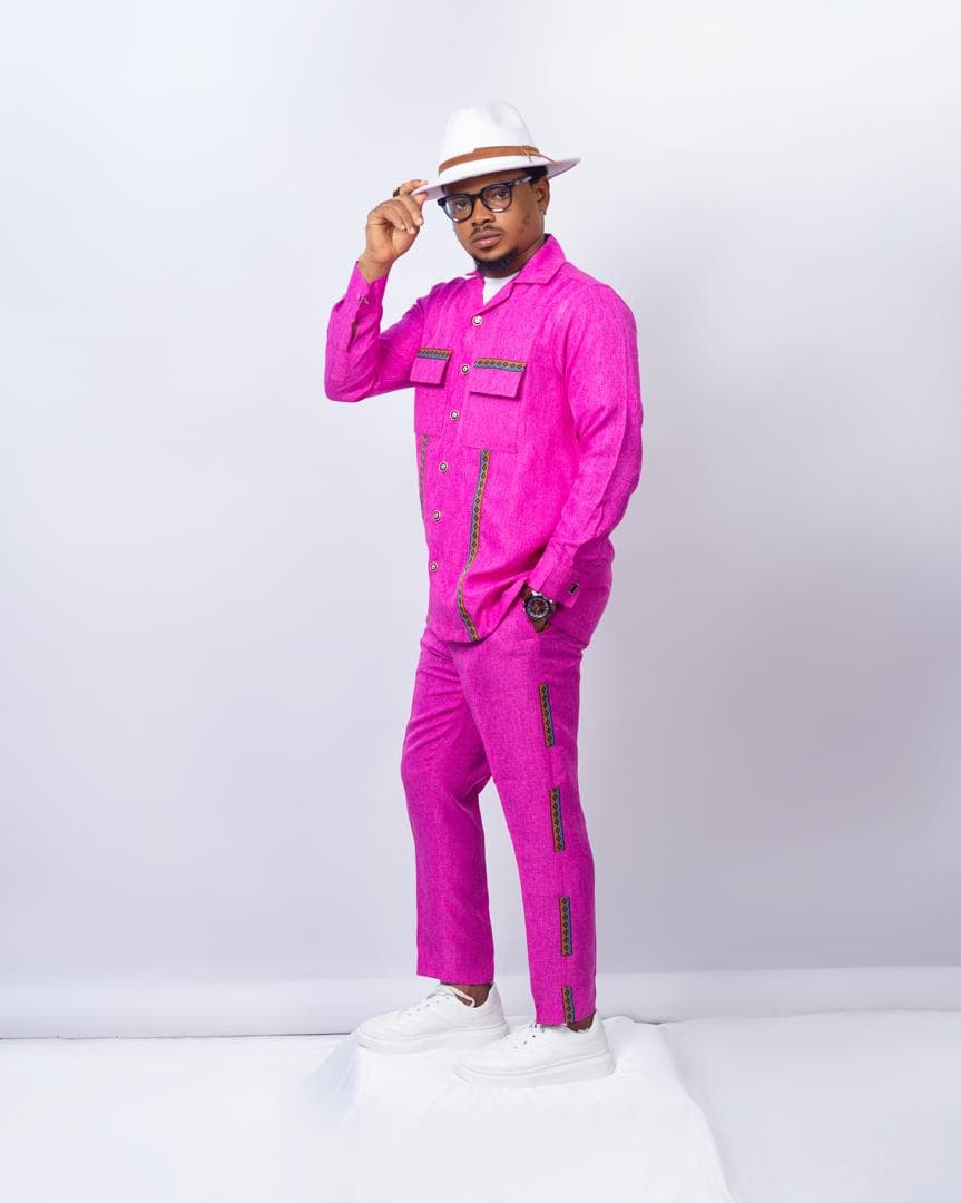 Safari Two Piece Set -  Pink (Long Sleeve)