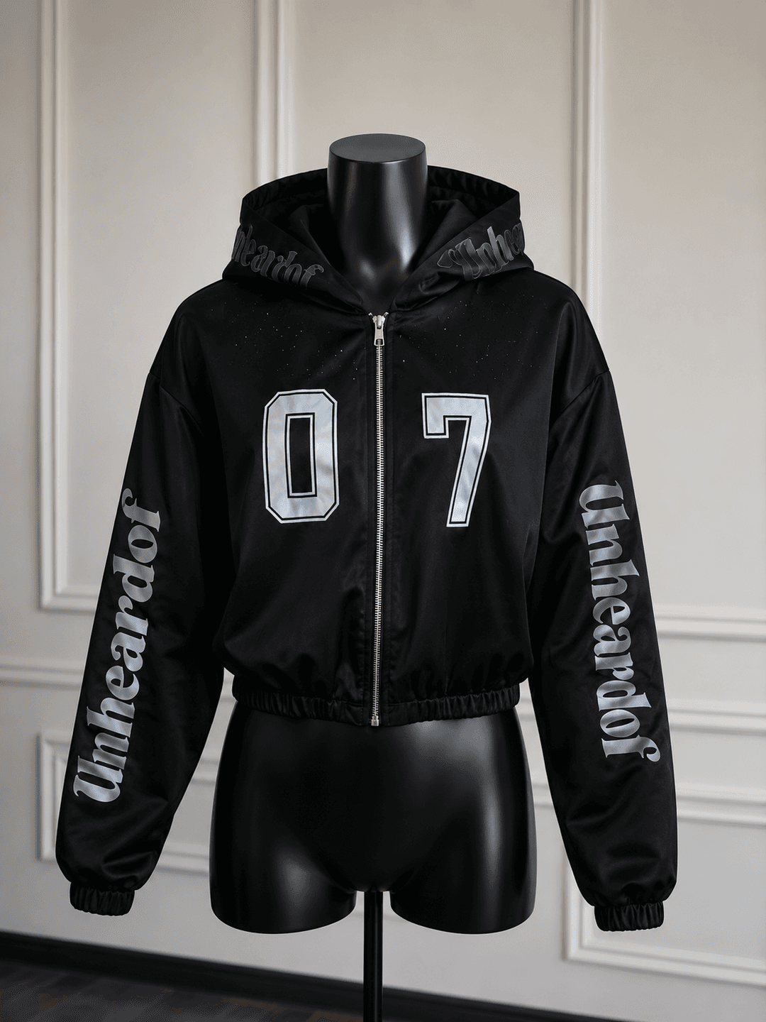 Neon black stoned hoodie