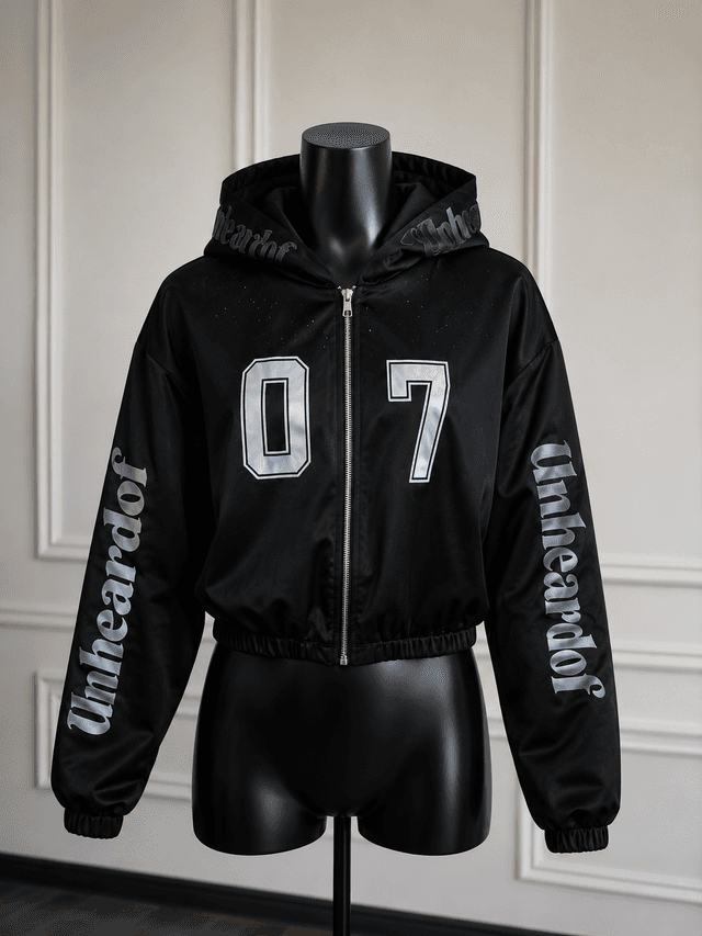 Neon black stoned hoodie