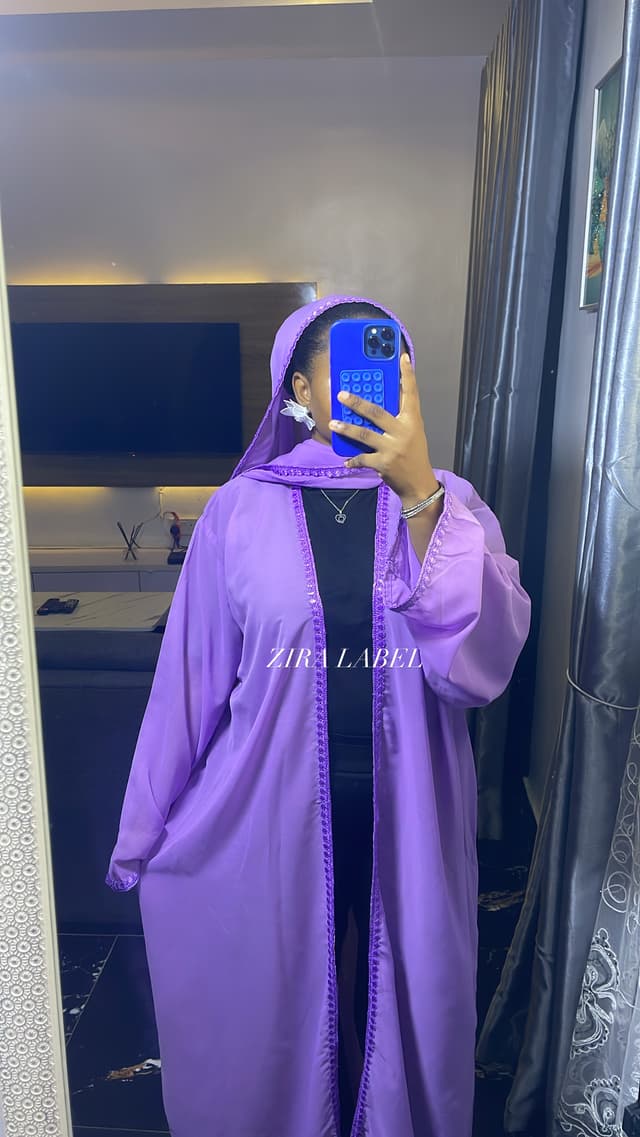 Two piece Kimono Abaya Set