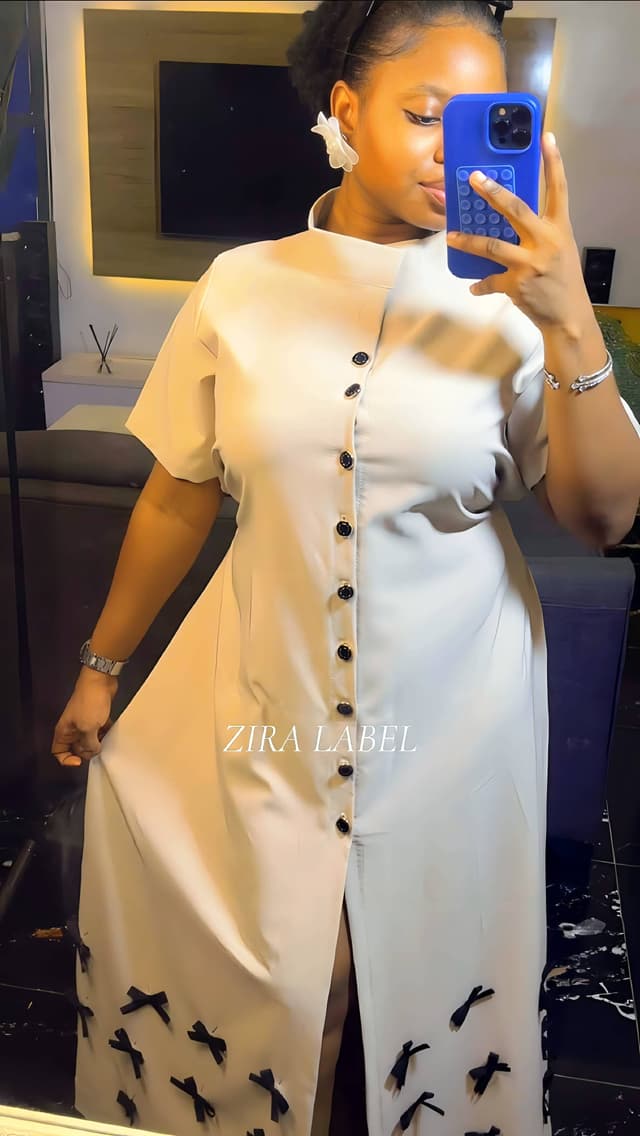 ZIRA Bow Shirt Dress