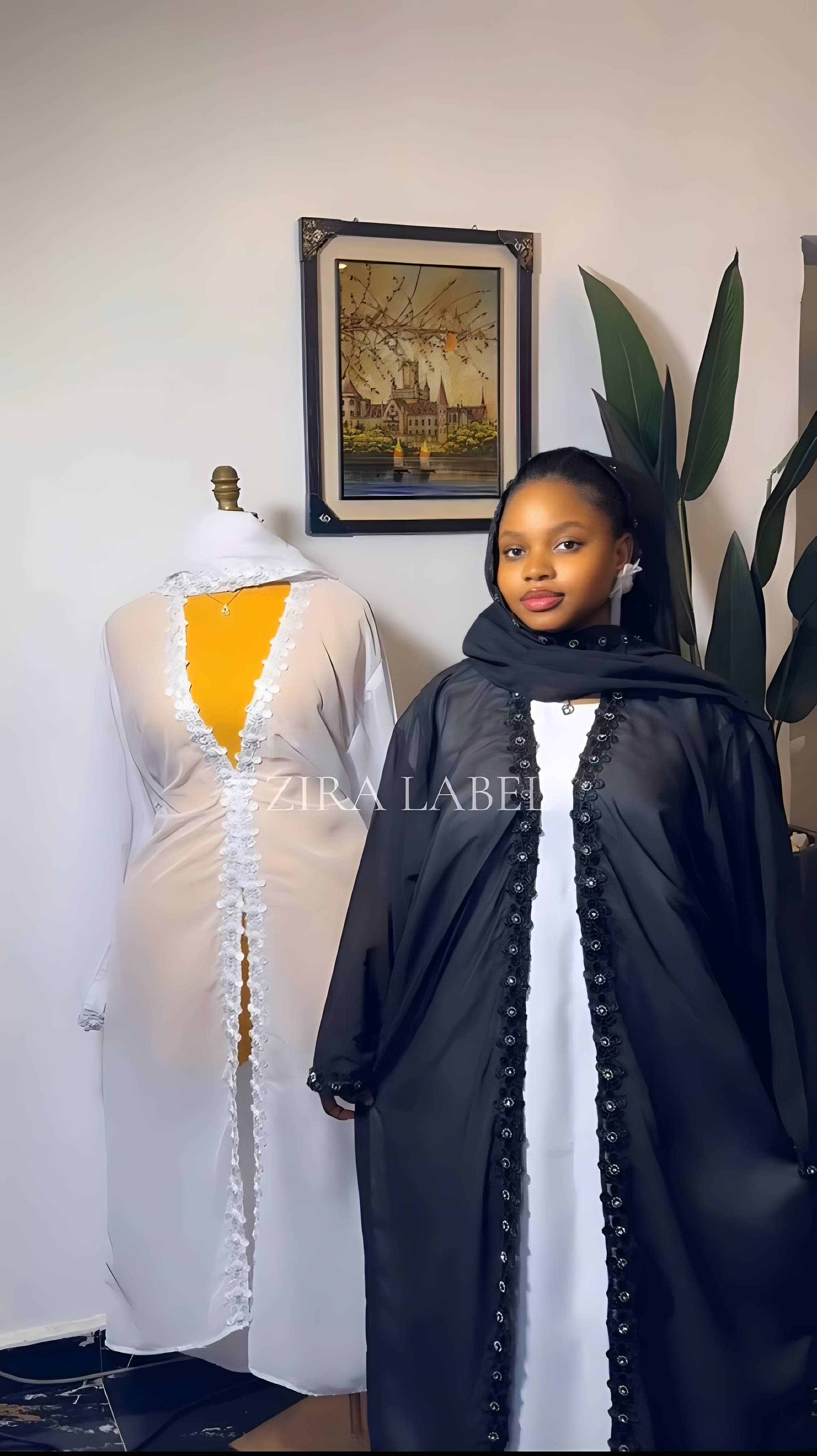 Three piece Abaya Set