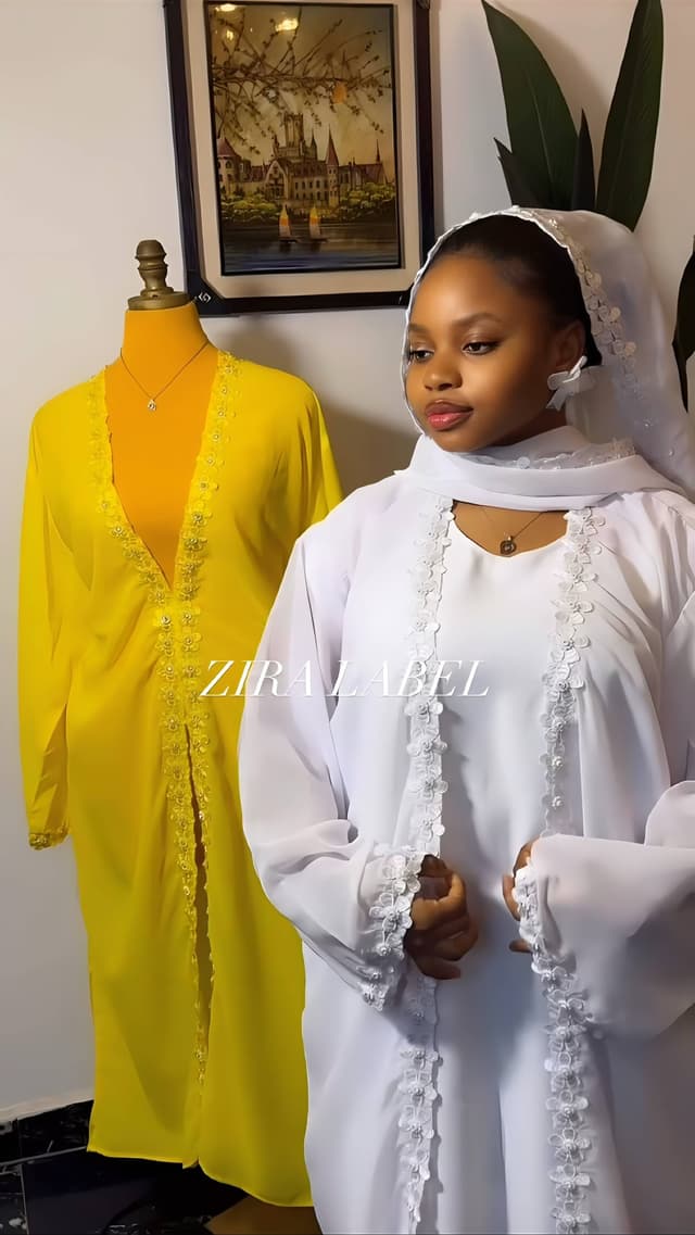 Three piece Abaya Set 