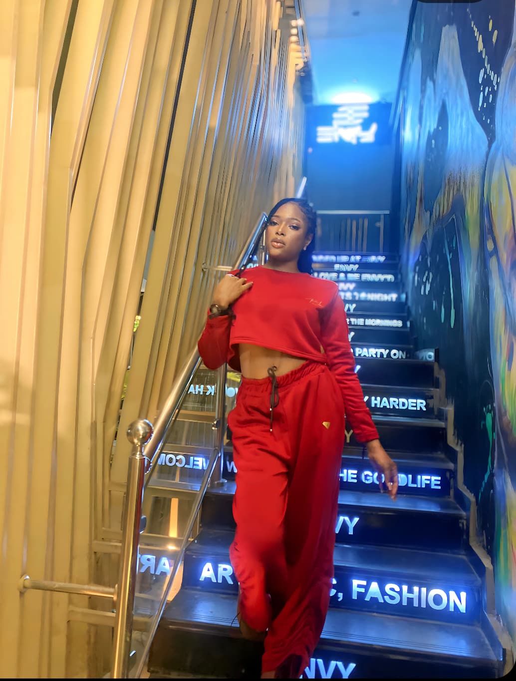 Crimson crush red 2 piece 