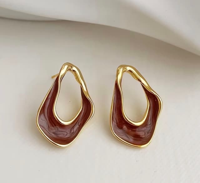 Coffee ear studs