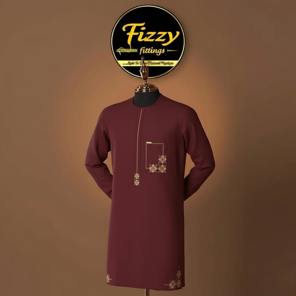 Signature Kaftan – Burgundy 