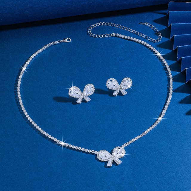Butterfly bridal set