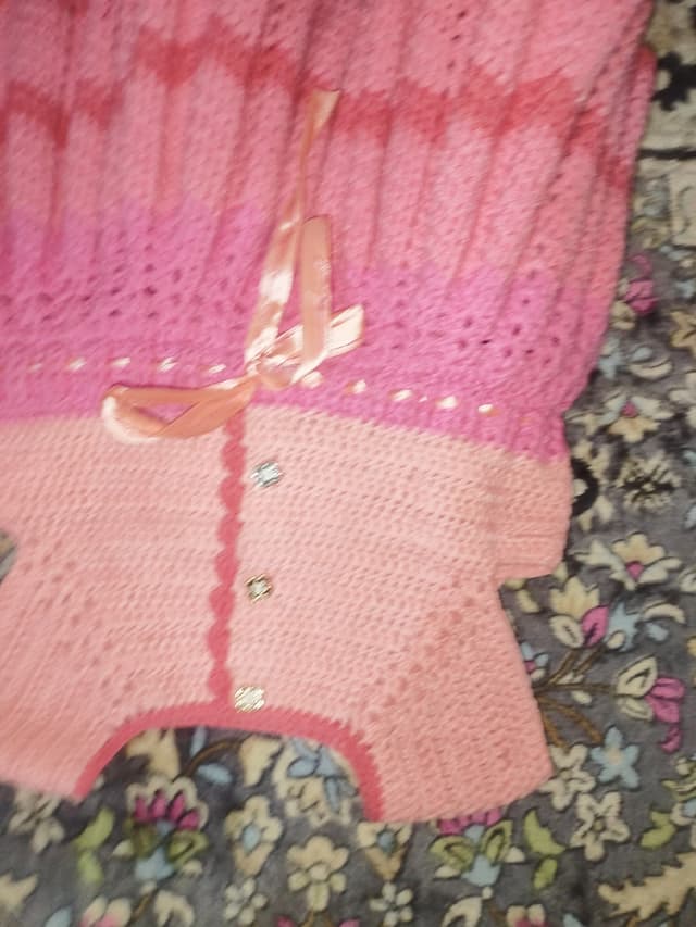 crochet baby gown