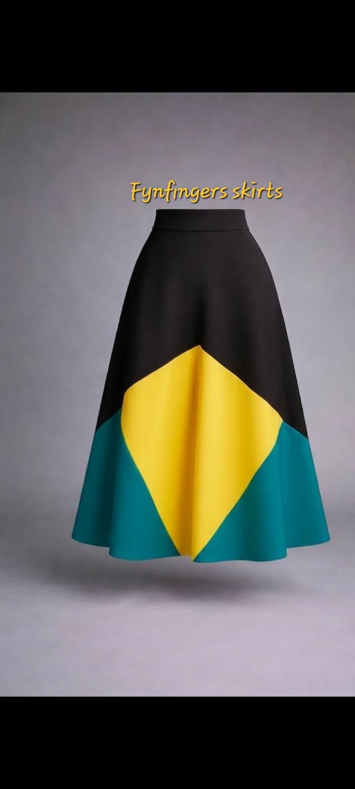 Mini flay colour block skirt