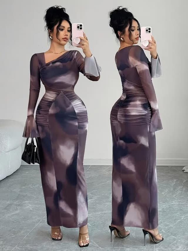 Quality mesh gown 