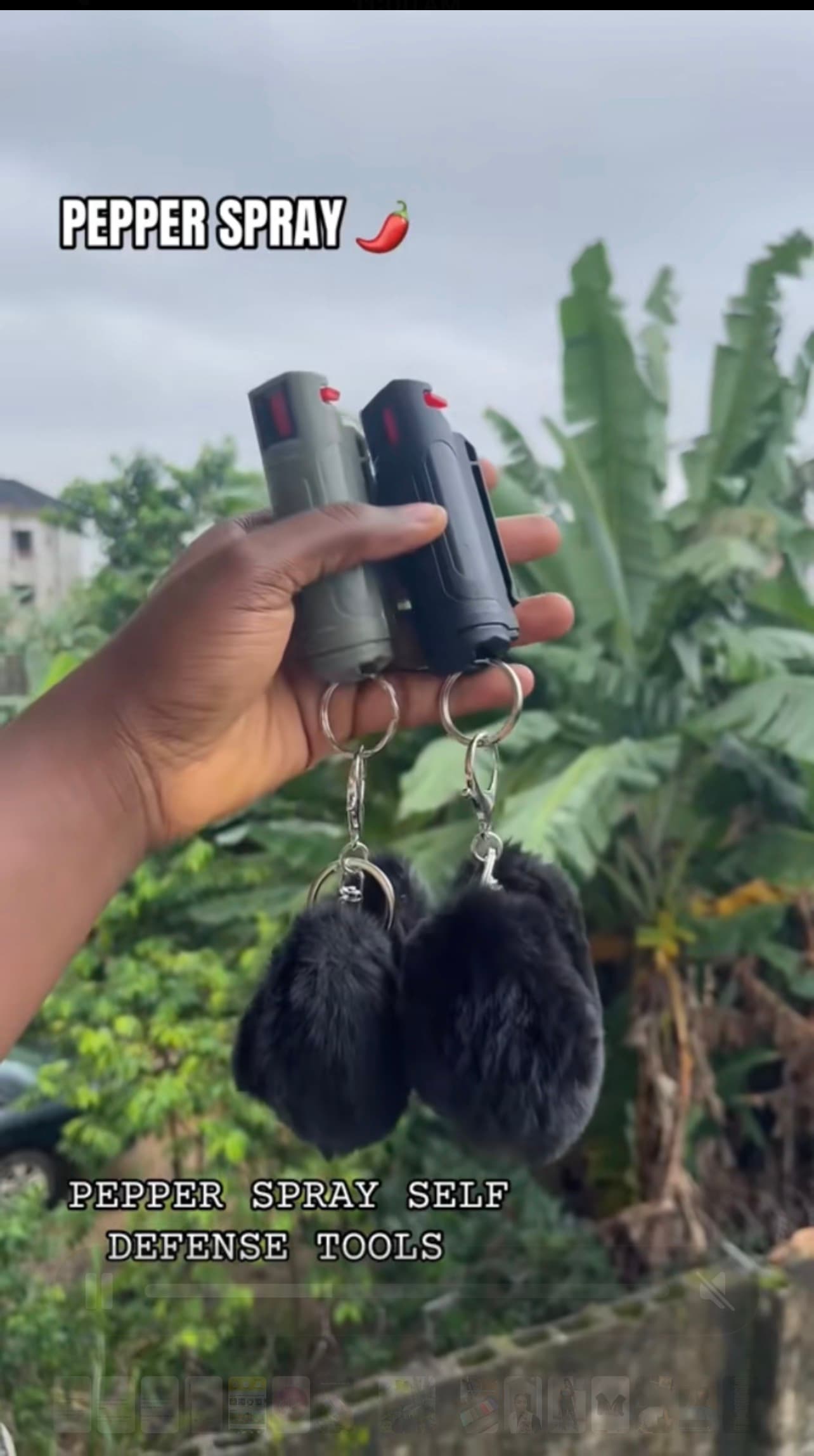 Keychain pepper spray